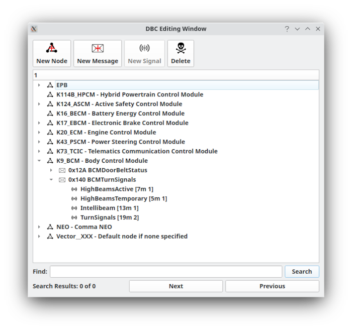 DBC Editor