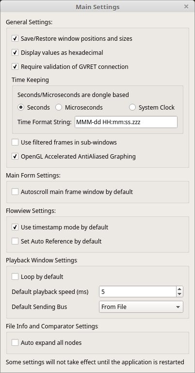 Preference Window