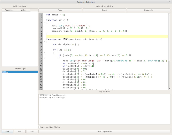 Scripting Window