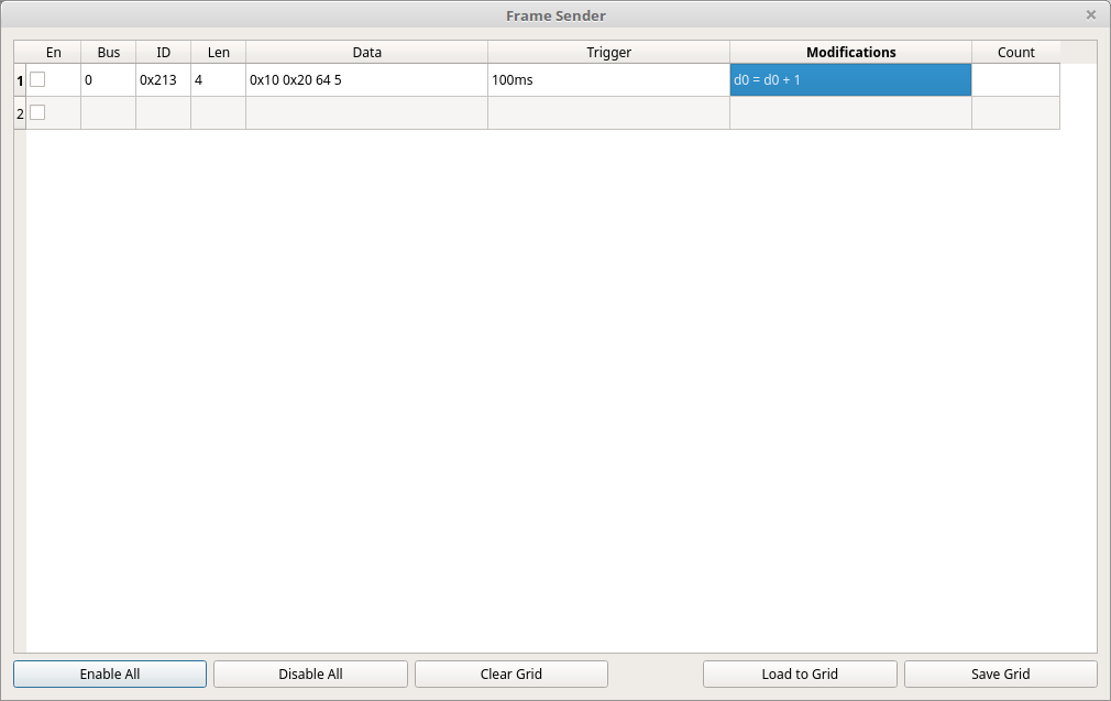 Custom Sender Window