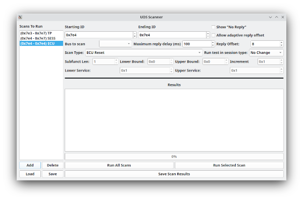 UDS Scan Window
