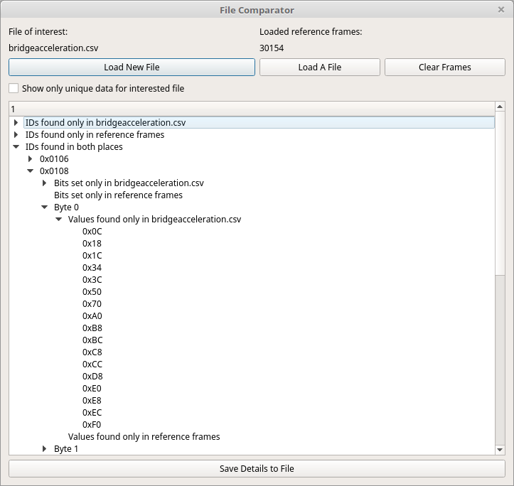 File Comparison Window